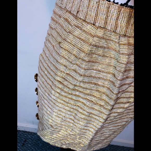 Leona by Lauren Leonarda skirt color gold. - Picture 5 of 8